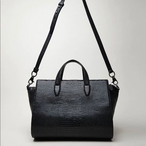 AUTHENTIC ALEXANDER WANG Pelican Lizard Bag Black